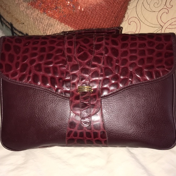 New old stock leather and moc croc briefcase - Picture 7 of 7